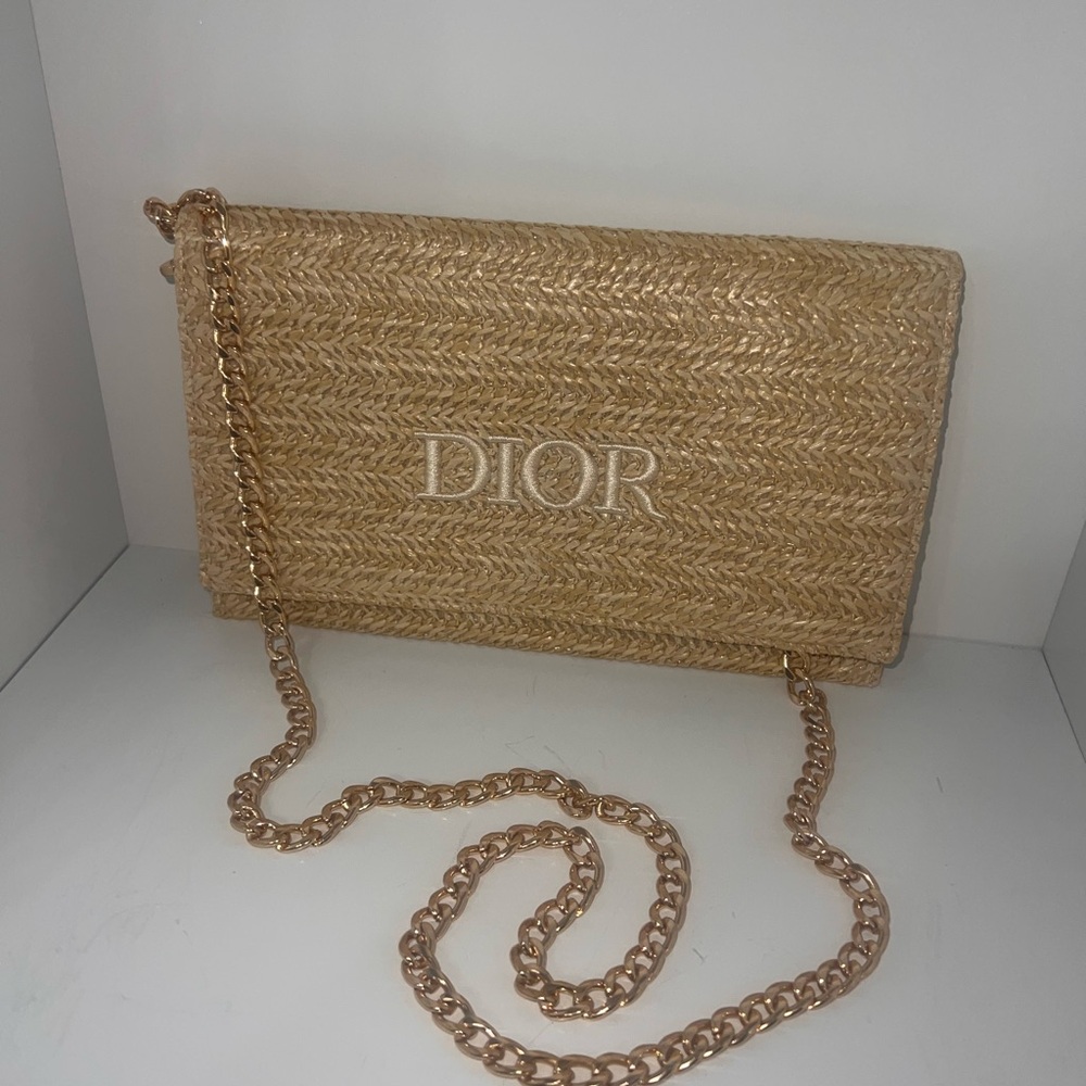 Dior Tan Woven Bag